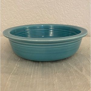 Vintage Fiestaware Small Bowl, Turquoise color, 1937-1969, EUC